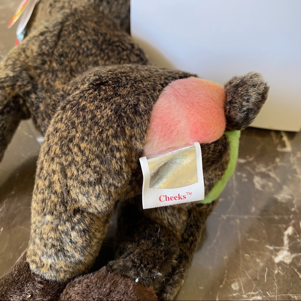 Ty “Cheeks”‎ Gorilla Beanie Baby - Picture 3 of 5
